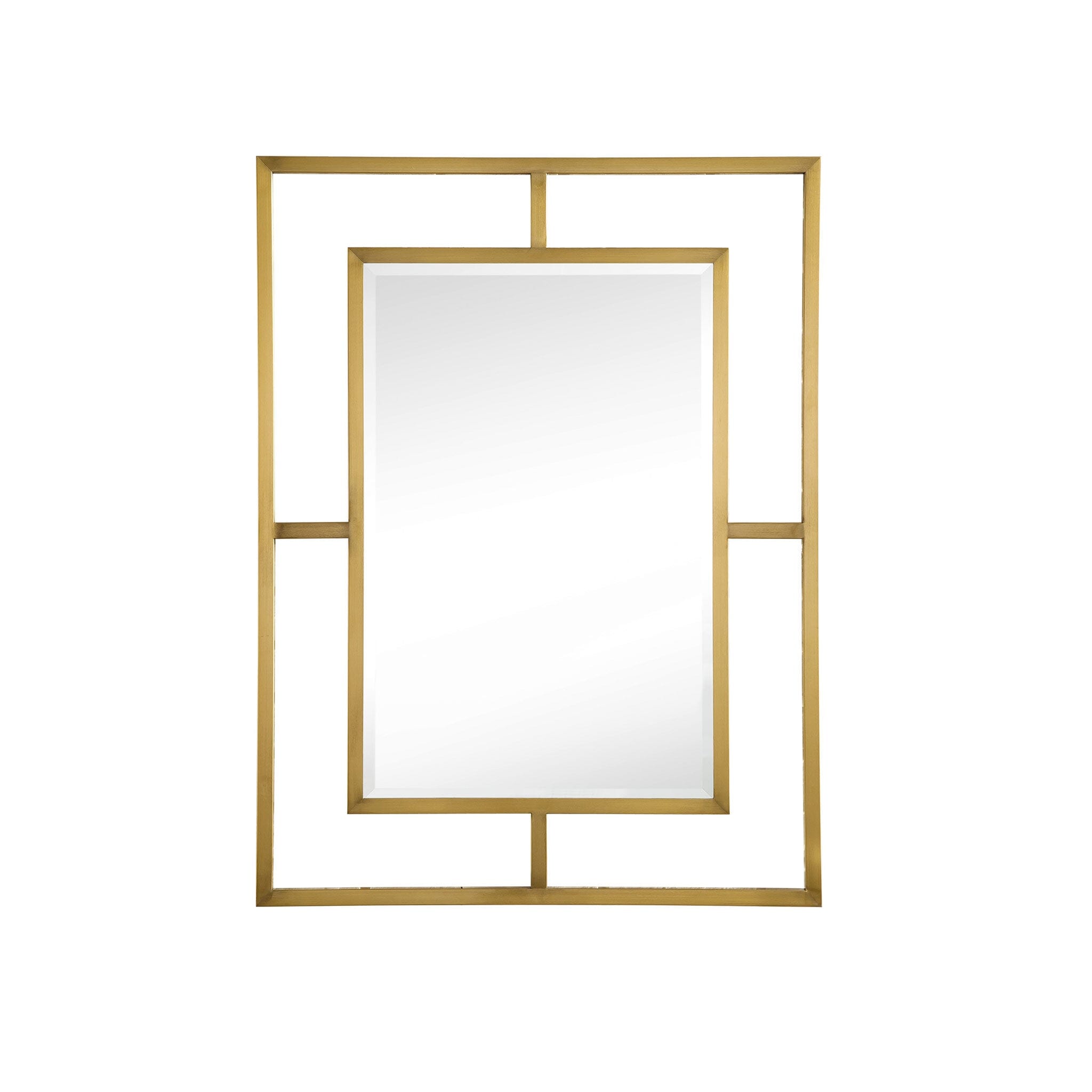 30" Boston Rectangular Mirror, Radiant Gold