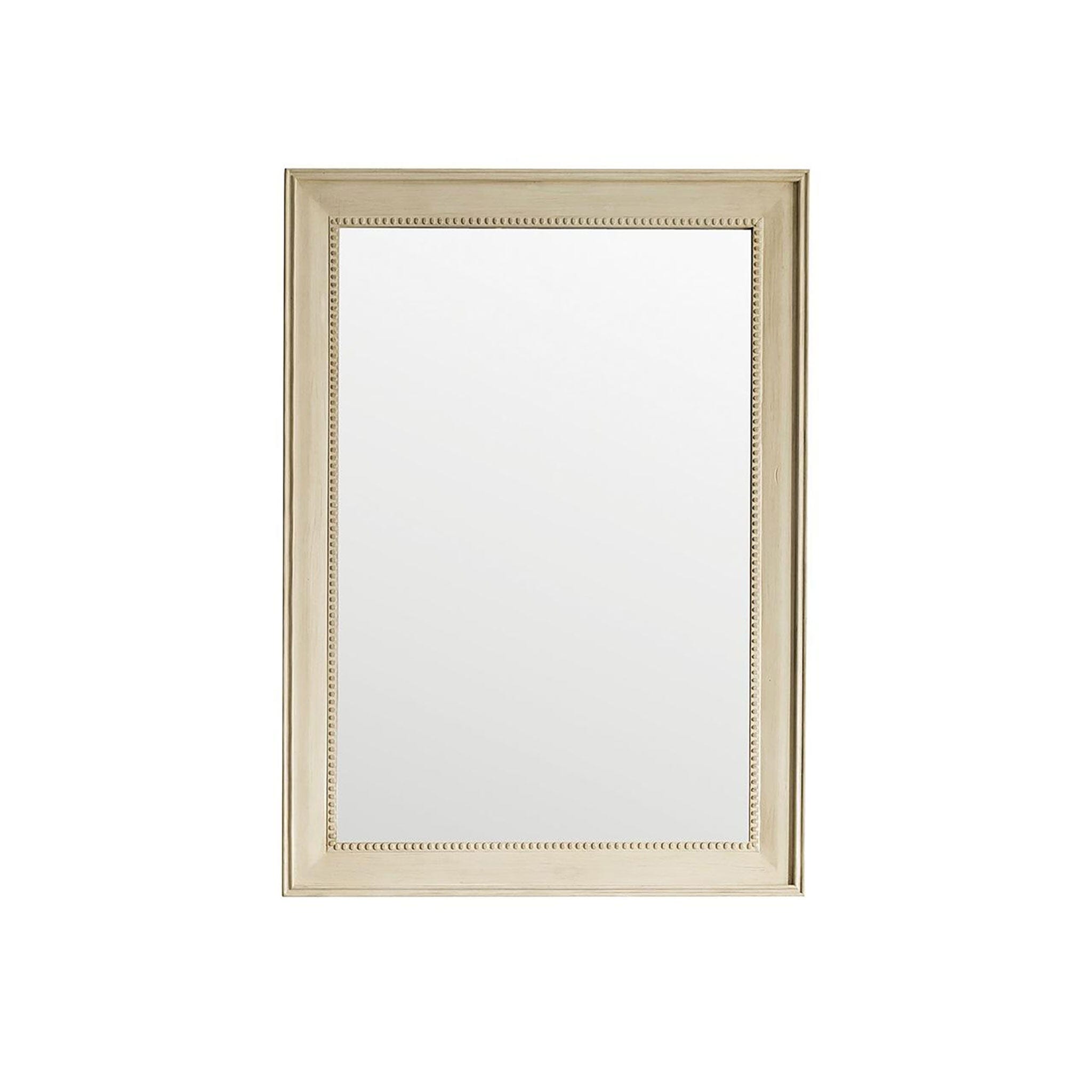 29" Bristol Rectangular Mirror, Vintage Vanilla