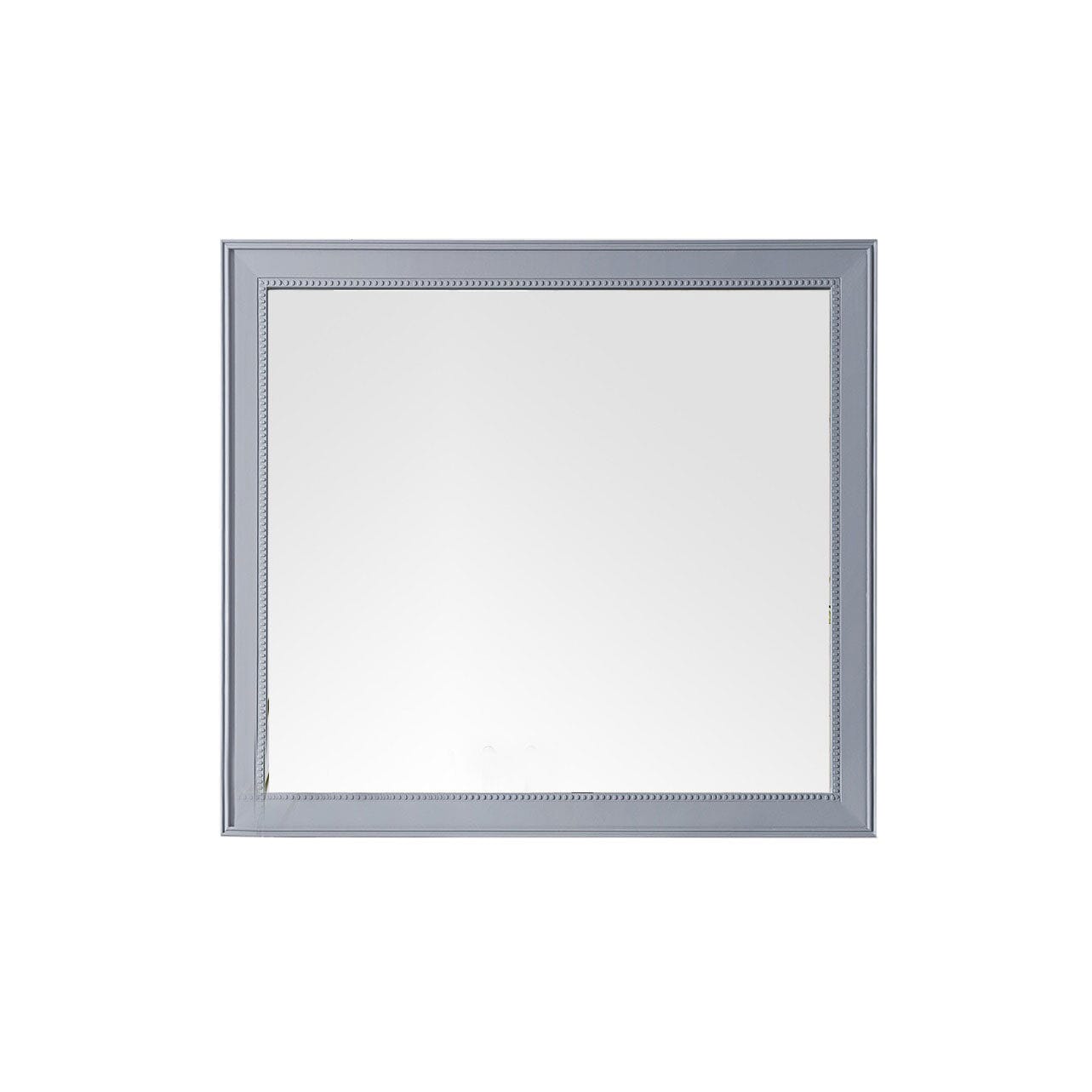 44" Bristol Rectangular Mirror, Silver Gray