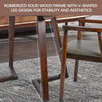 47 Inch Rubberwood Table - Mid Century Modern Style Round Dining Table