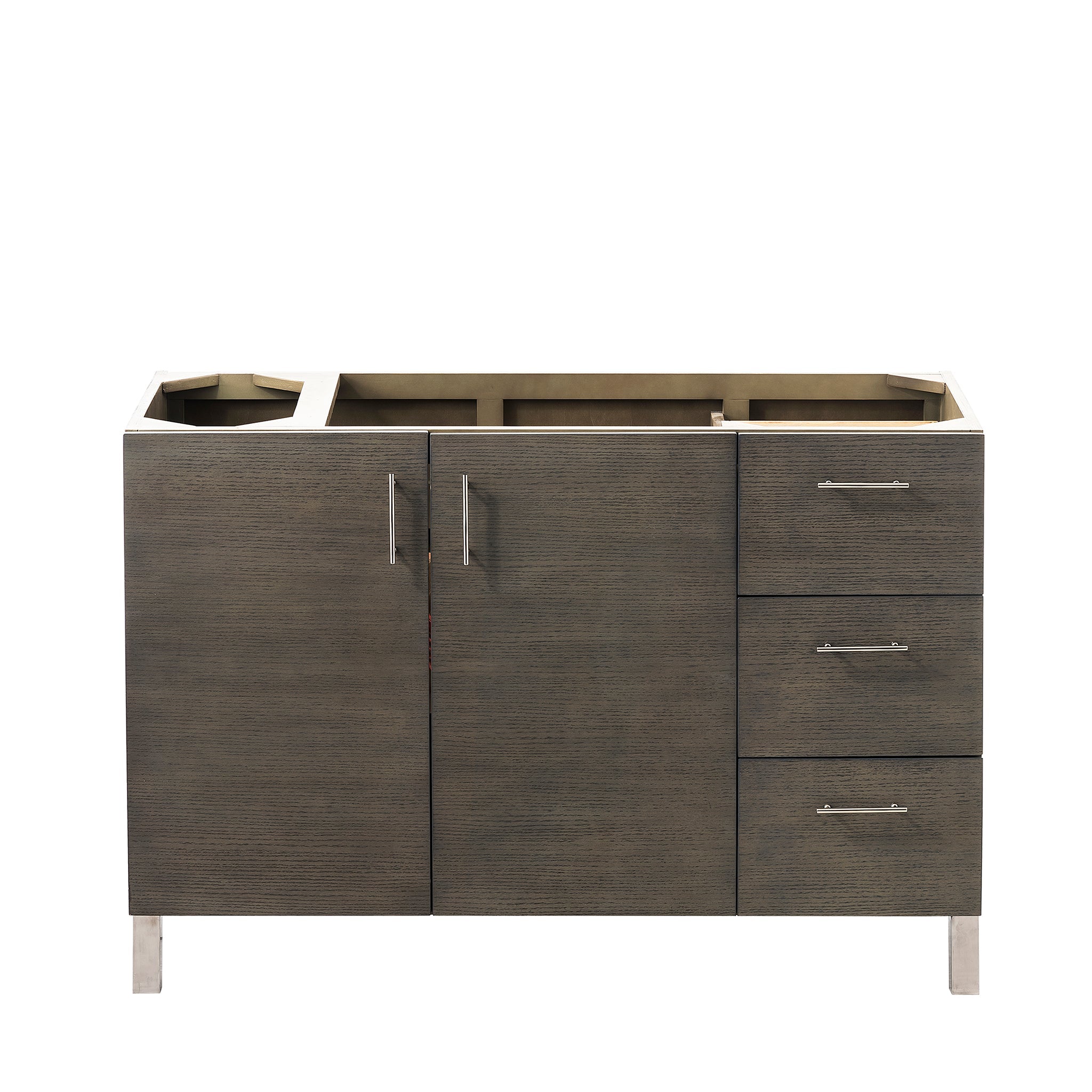 48" Metropolitan Single Bathroom Vanity, Silver Oak