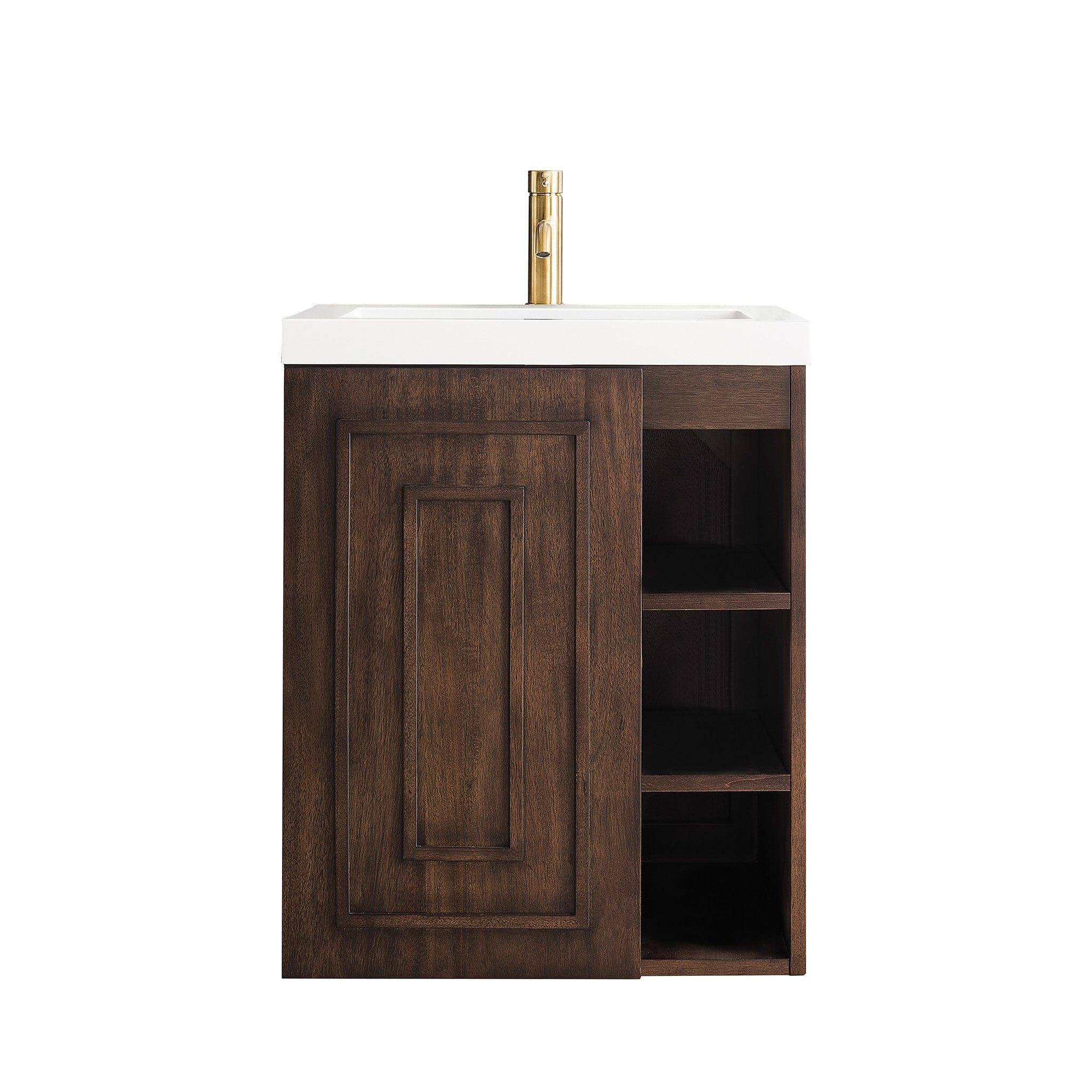 24" Alicante' Single Bathroom Vanity, Mid Century Acacia