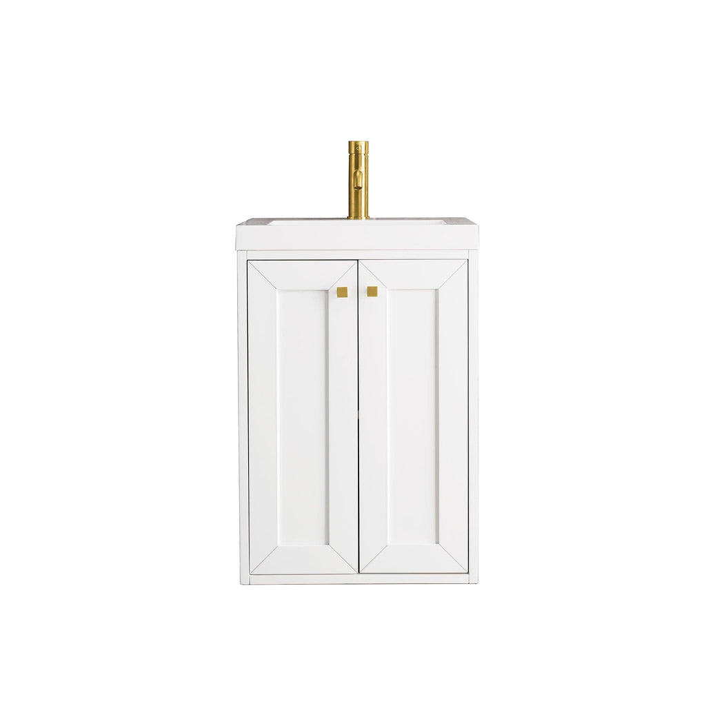 20" Chianti Single Bathroom Vanity, Glossy White