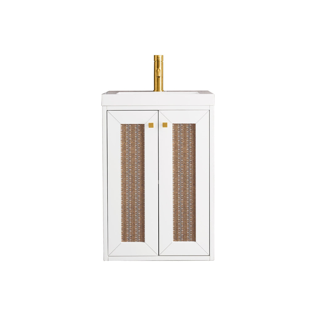 20" Chianti Single Bathroom Vanity, Glossy White