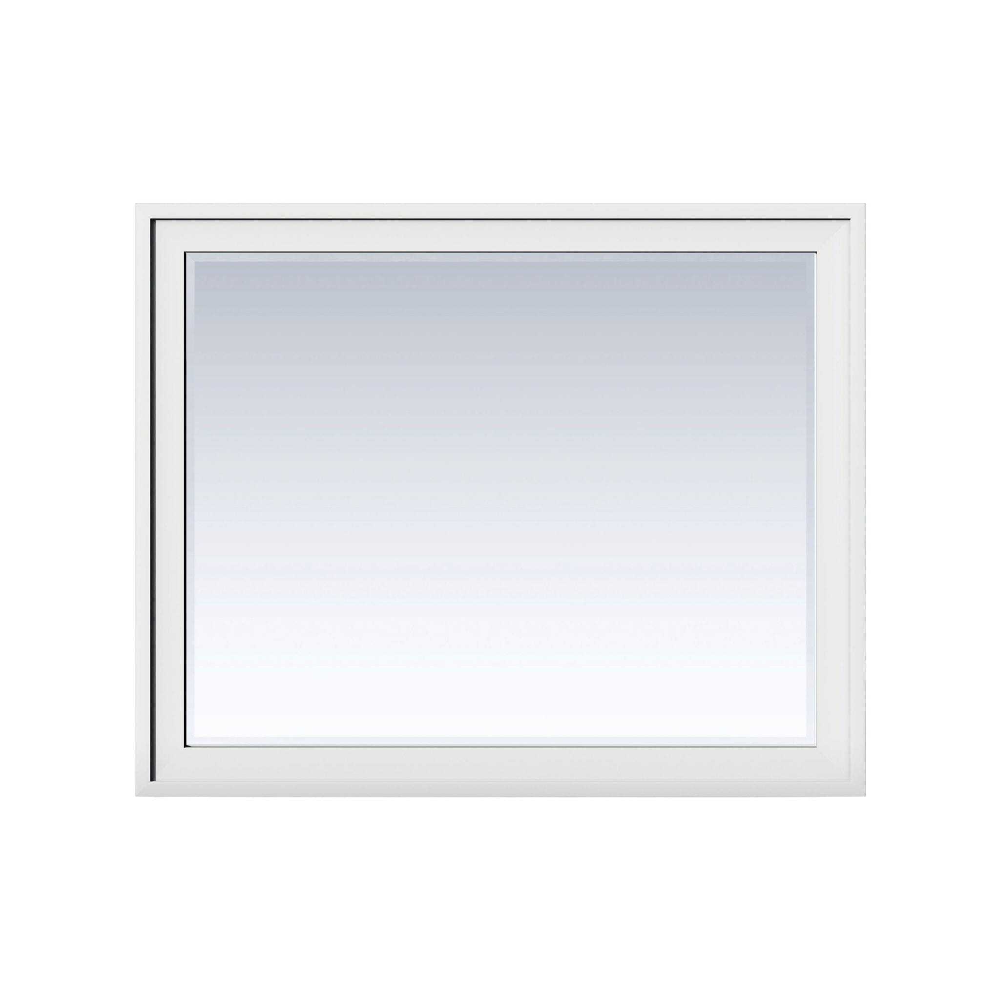 48" Addison Rectangular Mirror, Glossy White