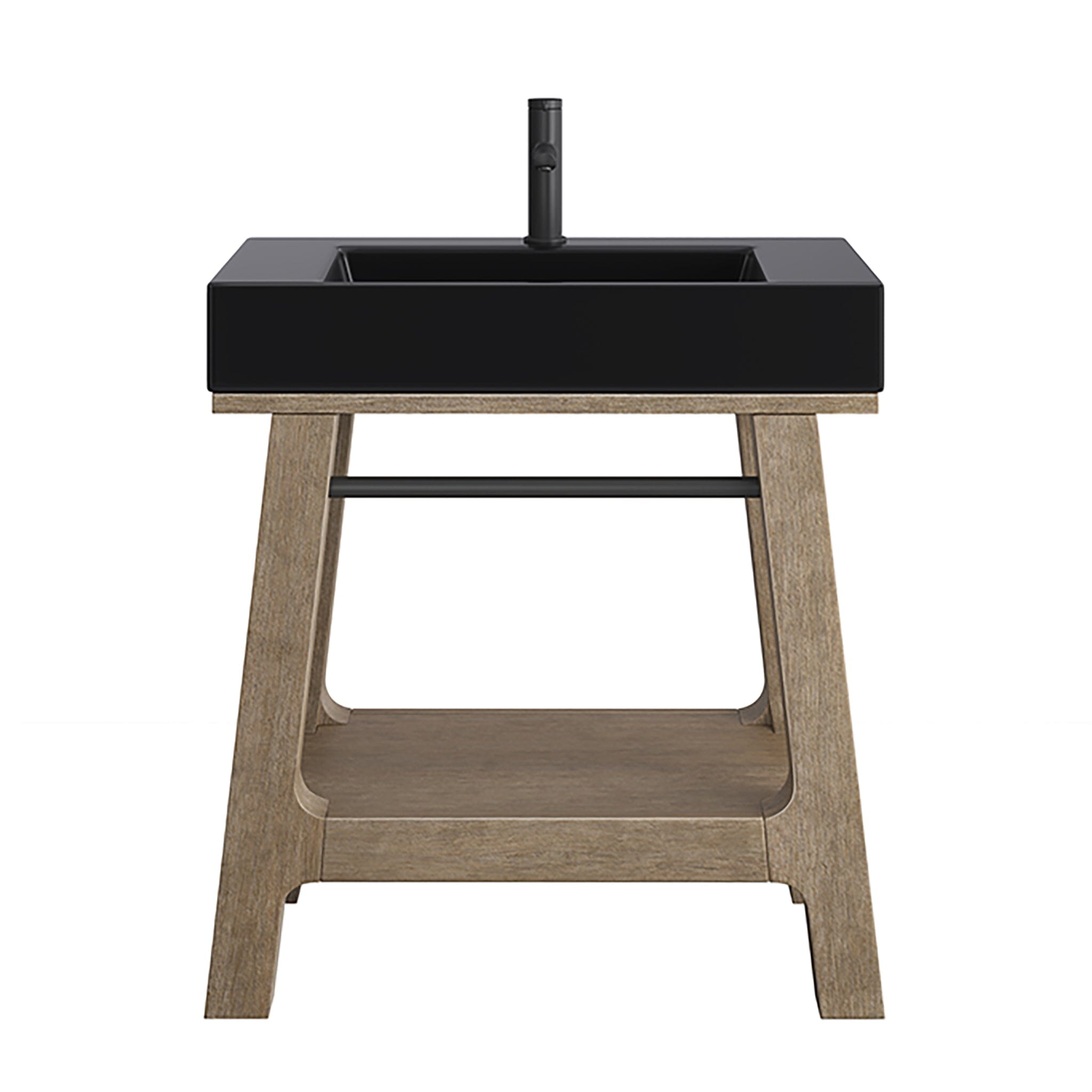 31.5" Auburn Single Vanity, Weathered Timber