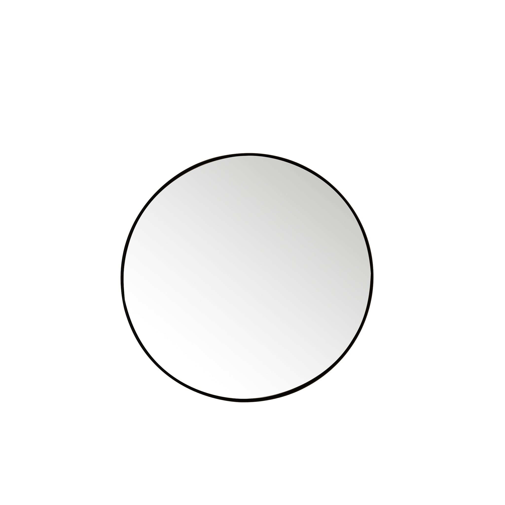 30" Rohe Round Mirror, Matte Black
