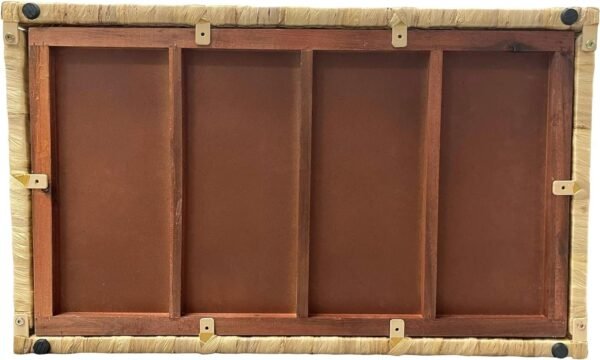 Water Hyacinth Wicker Storage Trunk with Metal Frame - Image 8