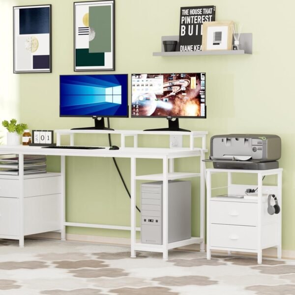 Furologee End Table with Charging Station - Image 8