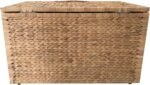Water Hyacinth Wicker Storage Trunk with Metal Frame - Image 6