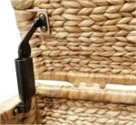 Water Hyacinth Wicker Storage Trunk with Metal Frame - Image 5