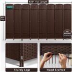 Privacy Screen, Extra Wide Double Hinged Panels - Image 5