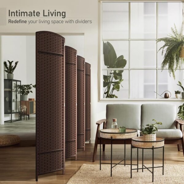 Privacy Screen, Extra Wide Double Hinged Panels - Image 2