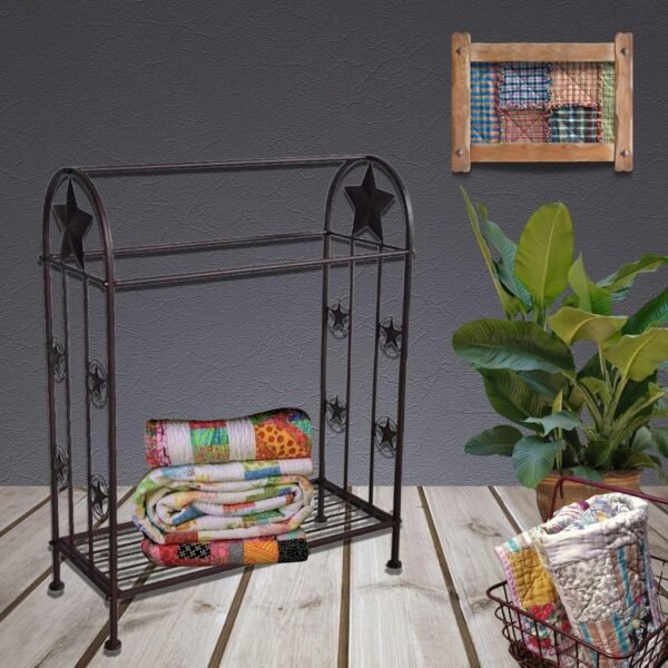 Metal Free-Standing Quilt Rack - Image 3