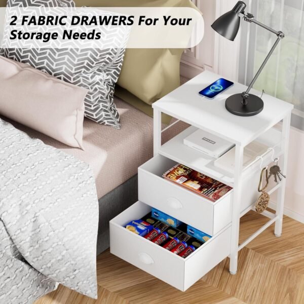Furologee End Table with Charging Station - Image 5