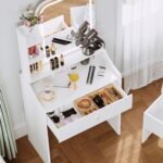 Makeup Vanity Desk with Mirror and Lights, Vanity Table Set - Image 8