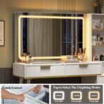 48" Vanity Desk with 35" Large Lighted Mirror, Big Modern Makeup Vanity Table with 5 Drawers - Image 6